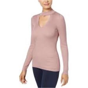 Pink Rose Sweater w/ chest cutout